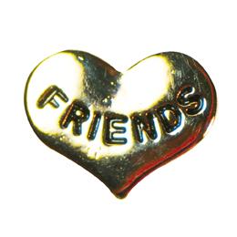 Charm corazon dorado friends