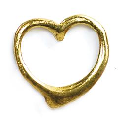 Charm corazon hueco cuervo