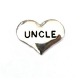 charm uncle plateado