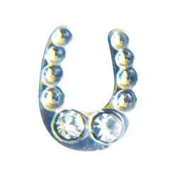 charm Herradura plata