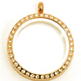 Locket dorado piedras