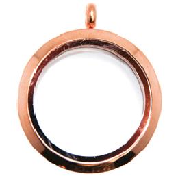 Locket mediano rosa liso