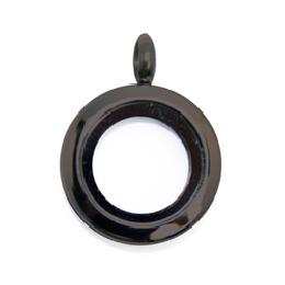 Locket negro chico liso