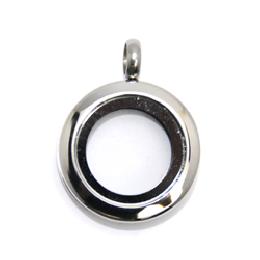 Locket plata chico liso