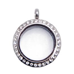 Locket plata mediano piedras