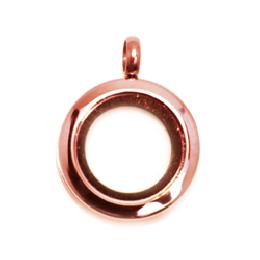 Locket rosa chico liso