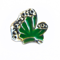 charm mariposa verde