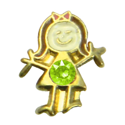 charm Niña dorada Agosto