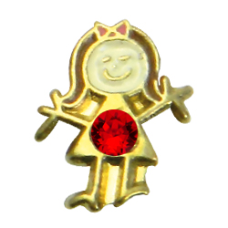 charm Niña dorada Enero