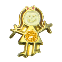 Charm niña dorada Noviembre