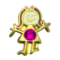 charm Niña dorada Octubre