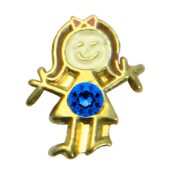 charm Niña dorada Septiembre