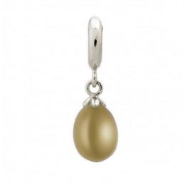 Perla chocolate bisel plata