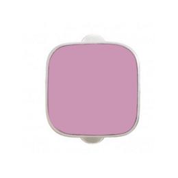 piedra violeta en bisel plata