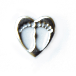 charm blanco corazon