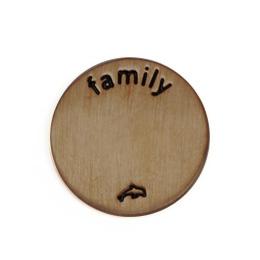 Plate chico chocolate family