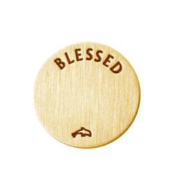 Plate chico dorado blessed