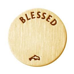 Plate grande dorado blessed