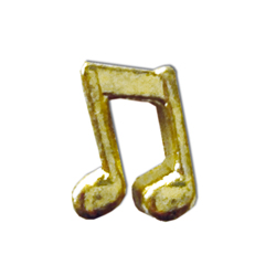 charm signo musical dorado